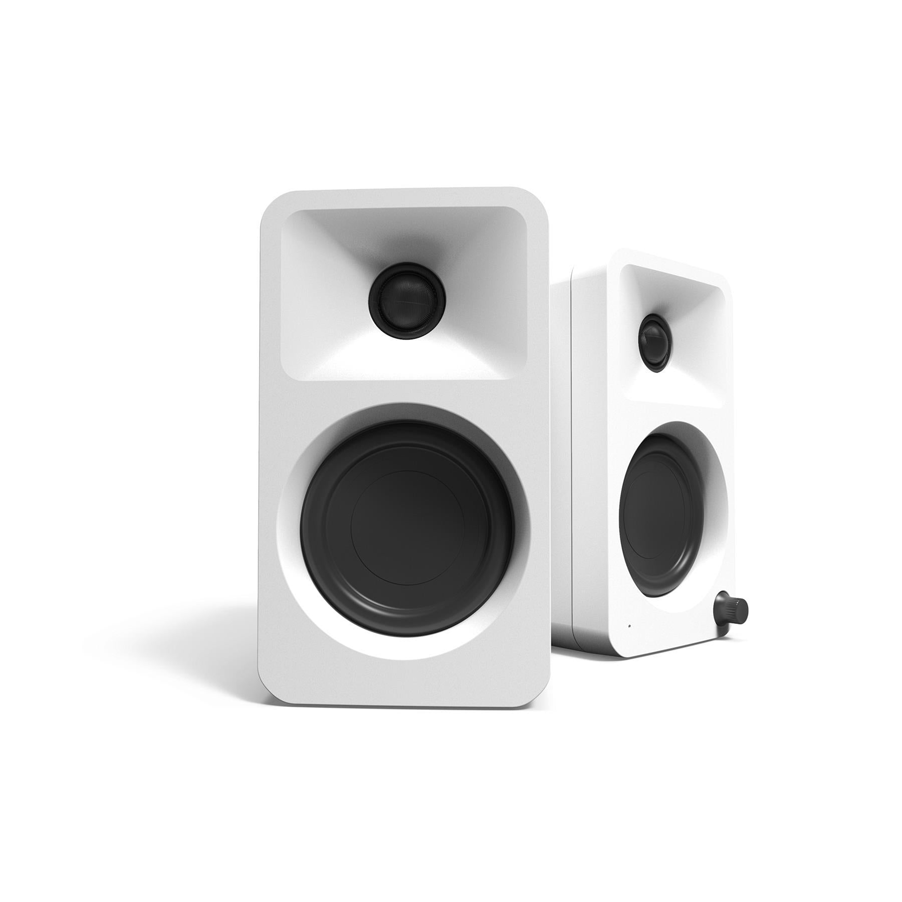 Kanto ORA ホワイトスピーカー Bluetooth Kanto ORA Reference Desktop Speakers - Matte White | ListenUp