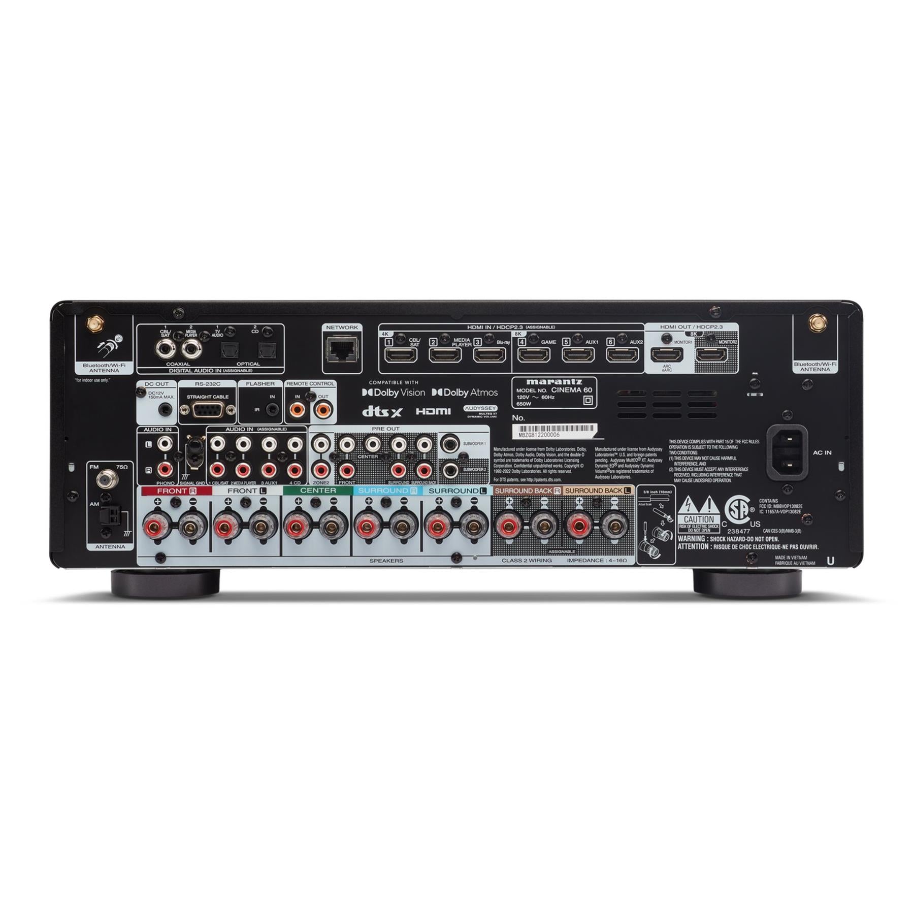 Marantz CINEMA 60 - Premium 7.2 Ch 8K AV Receiver | ListenUp