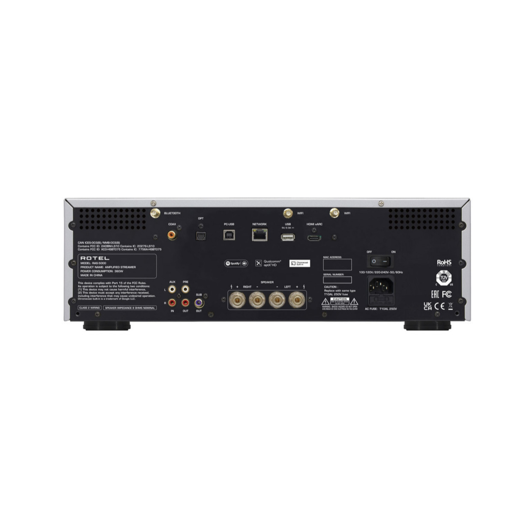 Rotel RAS-5000 Integrated Music Streamer Amplifier | ListenUp