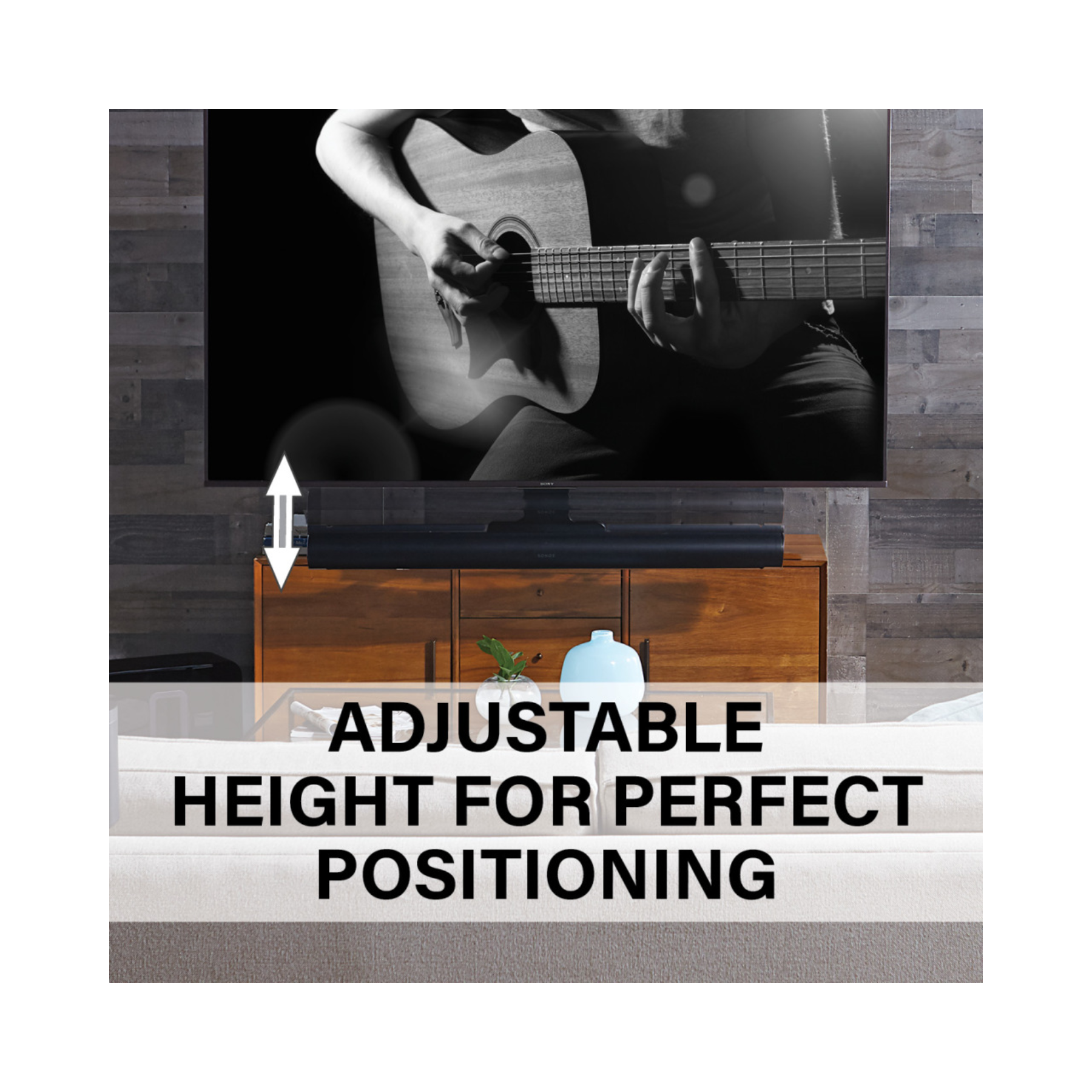 Sanus WSSATM1 Extendable Soundbar TV Mount For Sonos ARC ListenUp