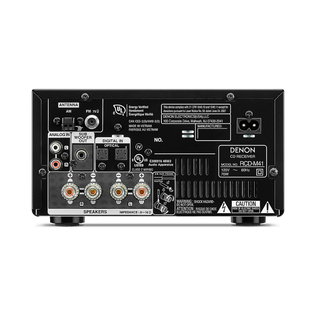 Denon D-M41 HiFi System with CD Player, Bluetooth® and FM/AM Tuner