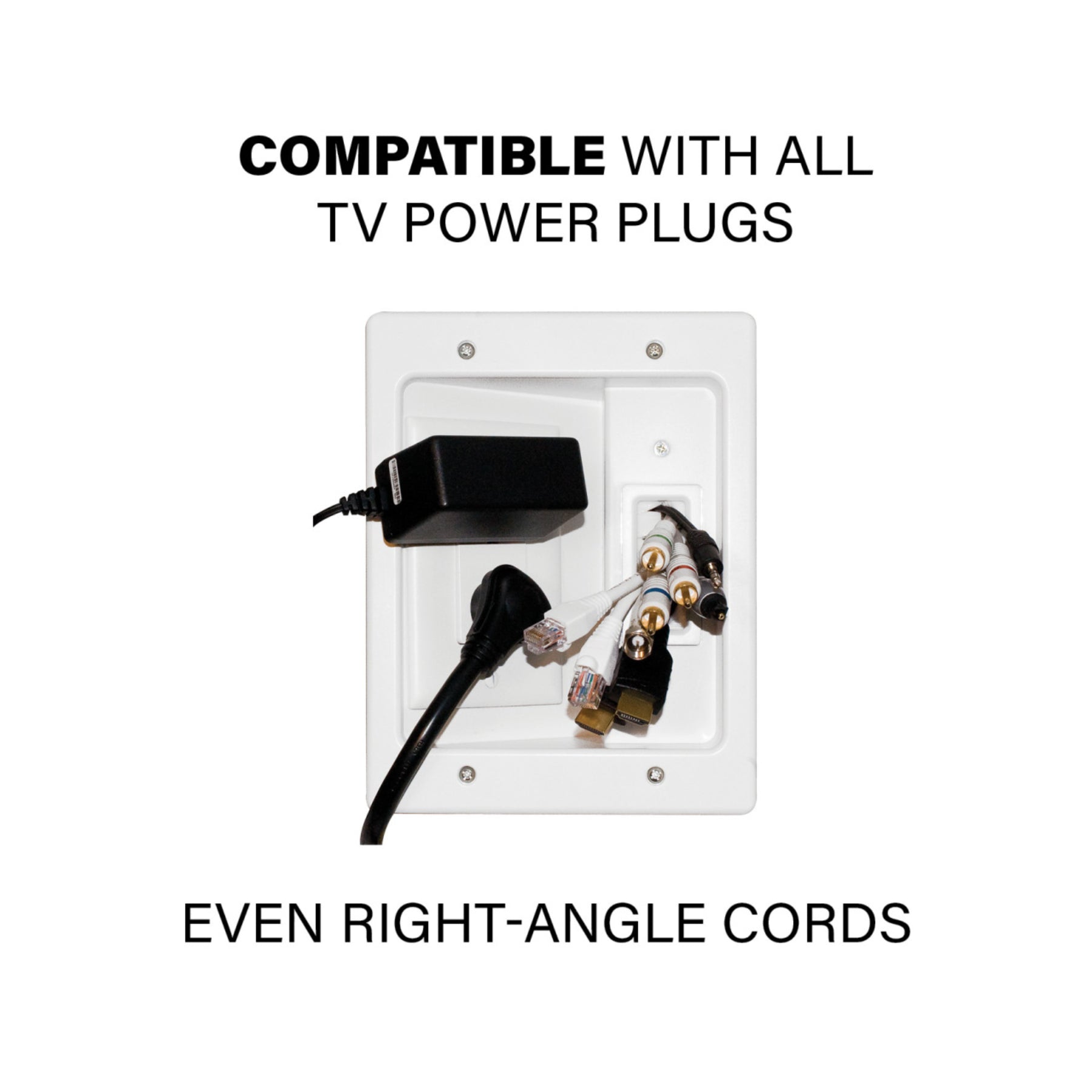 In-Wall Cable Management Kit-Hide TV Power Cables & Low Voltatge Wires  Behind The Wall-Perfect for Wall Mounted TVs