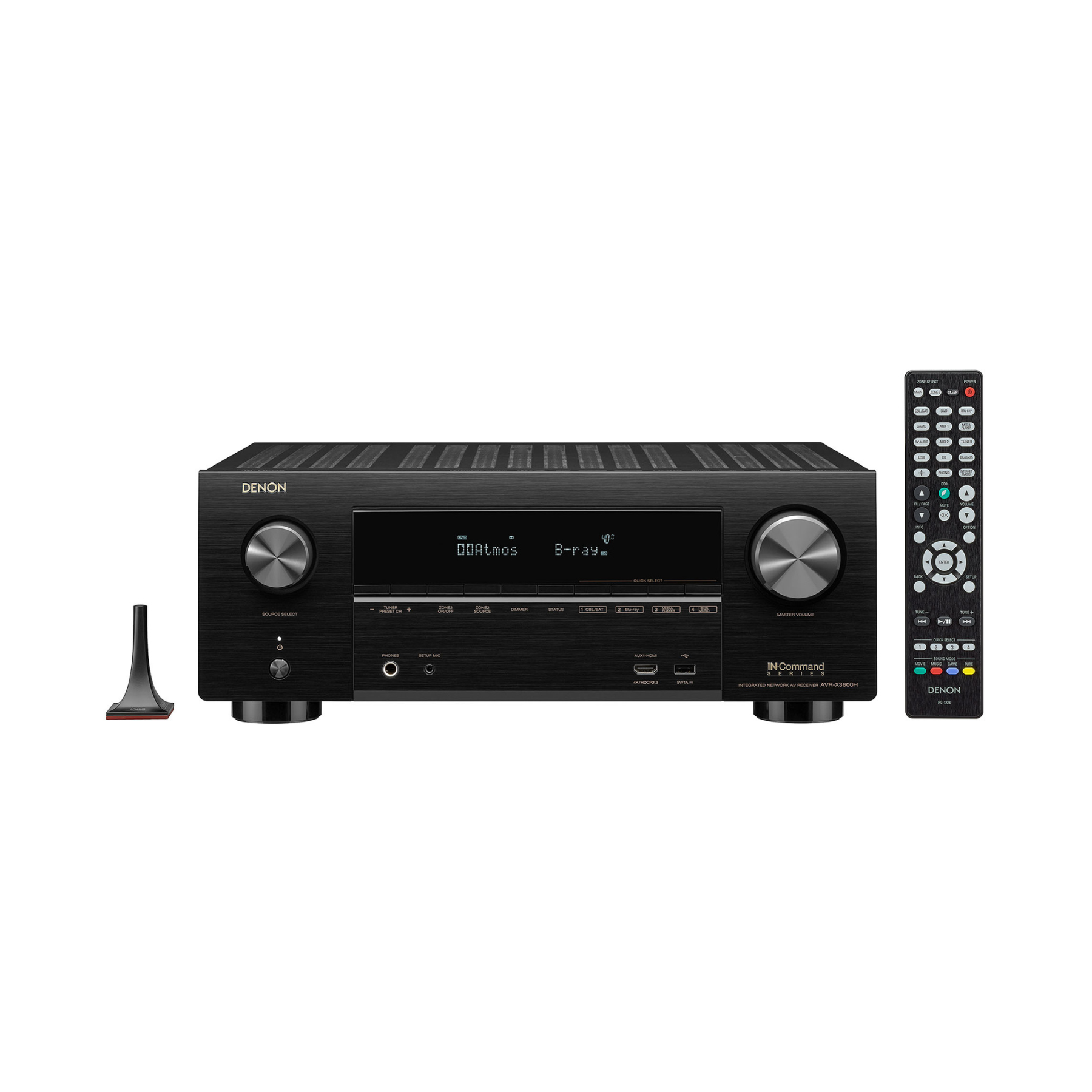 Denon AVR-X3600H - 9.2ch 4K AV Receiver with 3D Audio and HEOS