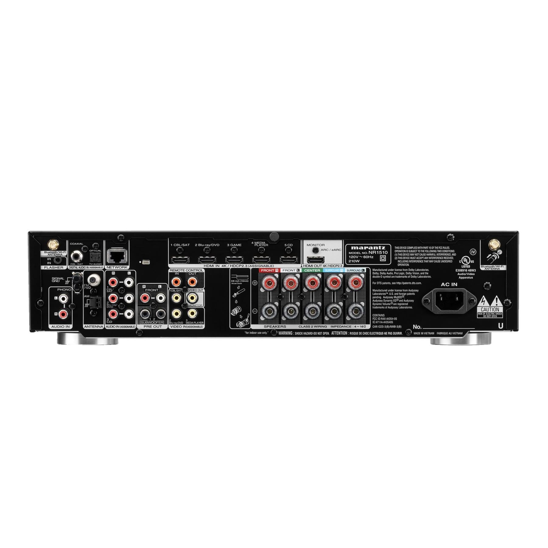 Marantz NR1510 - Slim 5.2 Ch 4K AV Receiver | ListenUp