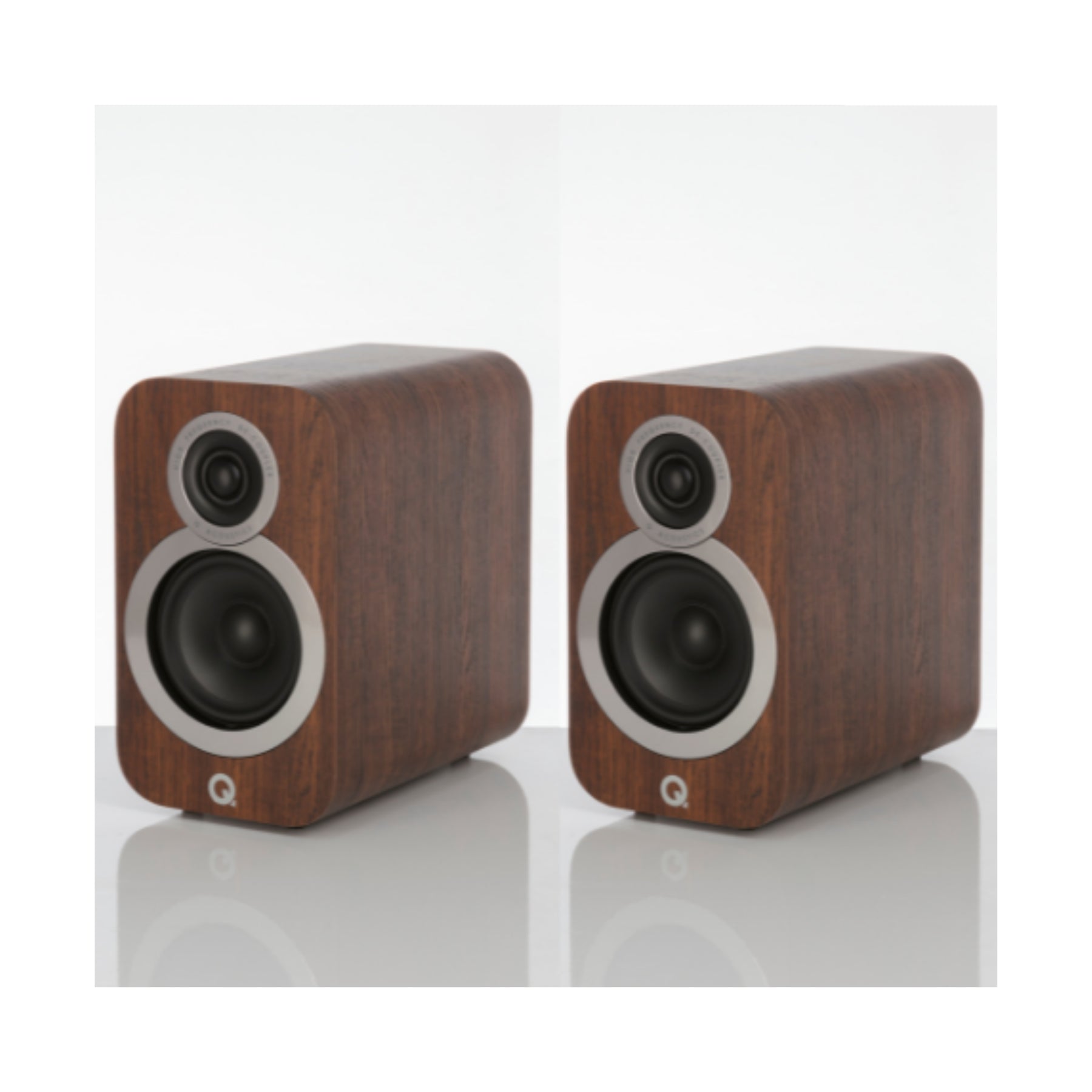 Q Acoustics 3010i Bookshelf Speakers (English Walnut) - Clearance