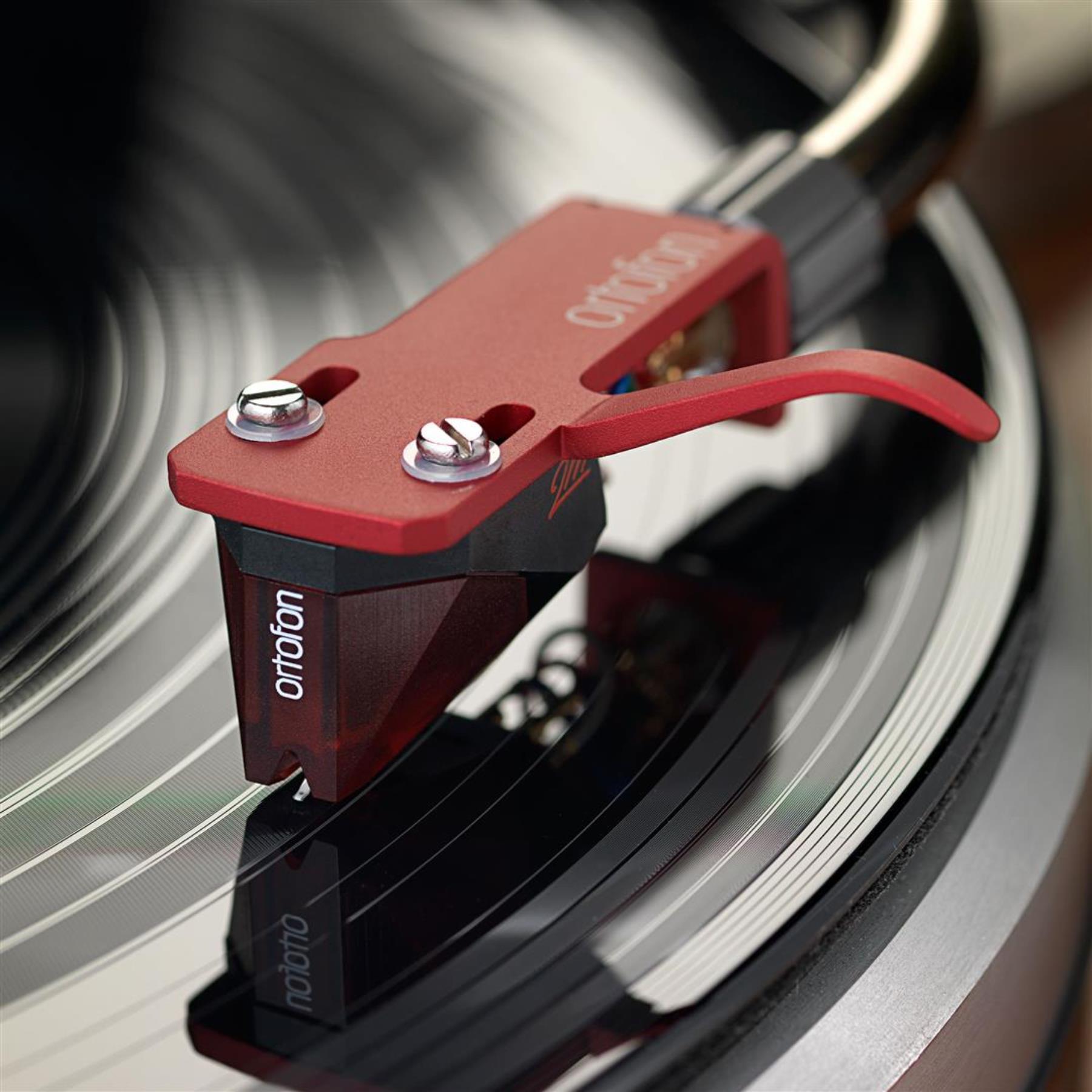 Ortofon 2M Red Cartridge Mounted on SH-4 Headshell