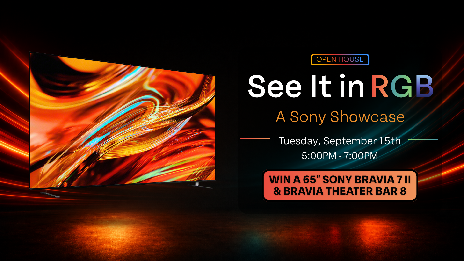 Win Sony Prizes at See It in RGB: A Sony Showcase
