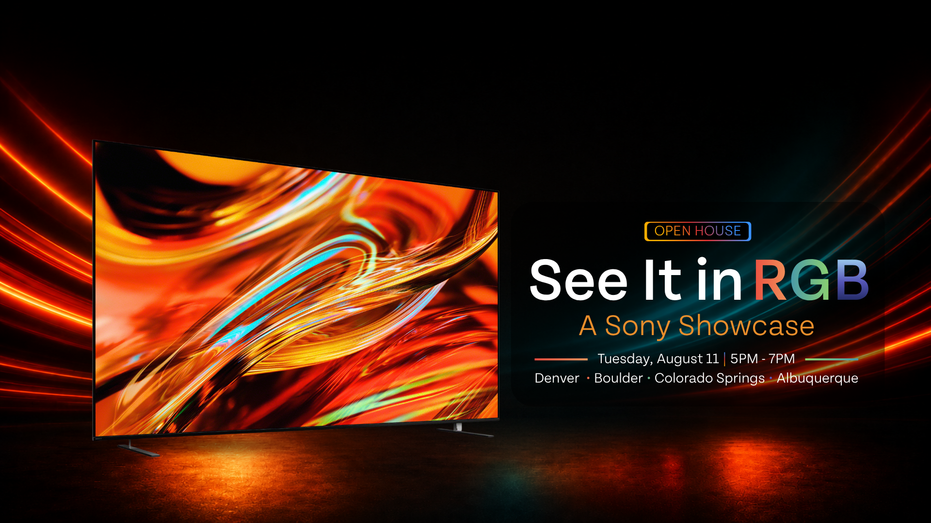 Experience Sony’s Newest TVs at Our August 11 Open House