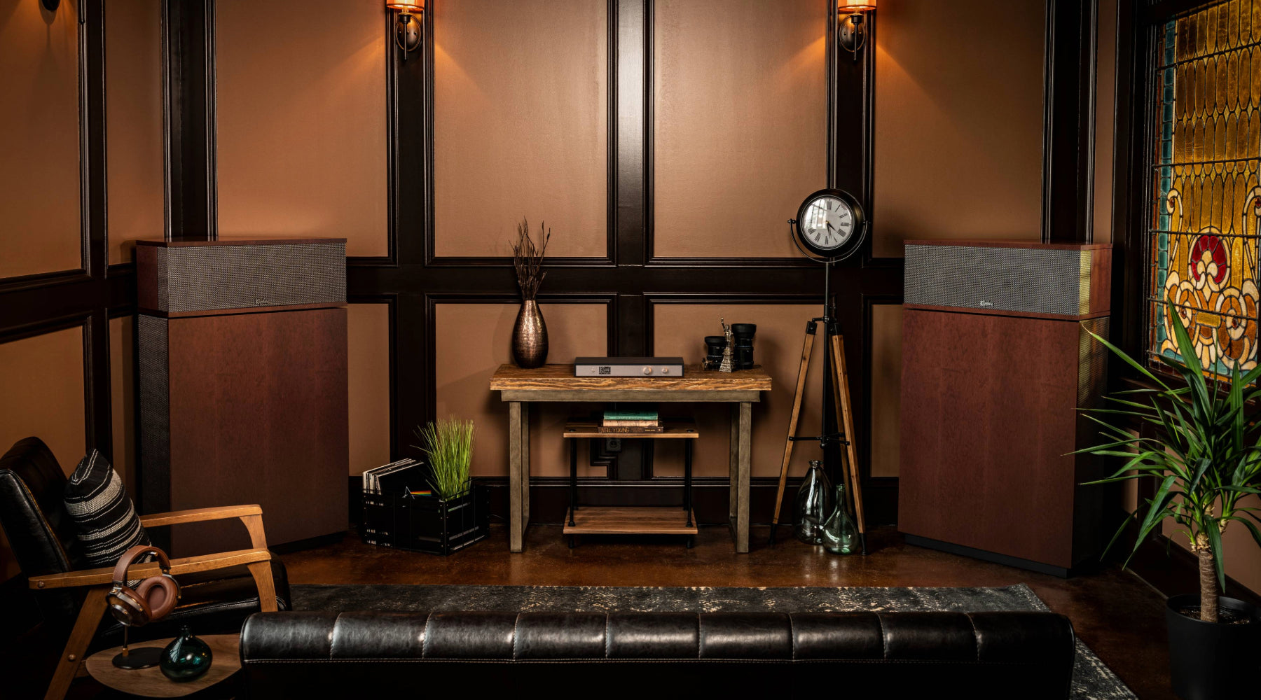 Klipsch Heritage Series Speakers - New American Auburn Finish