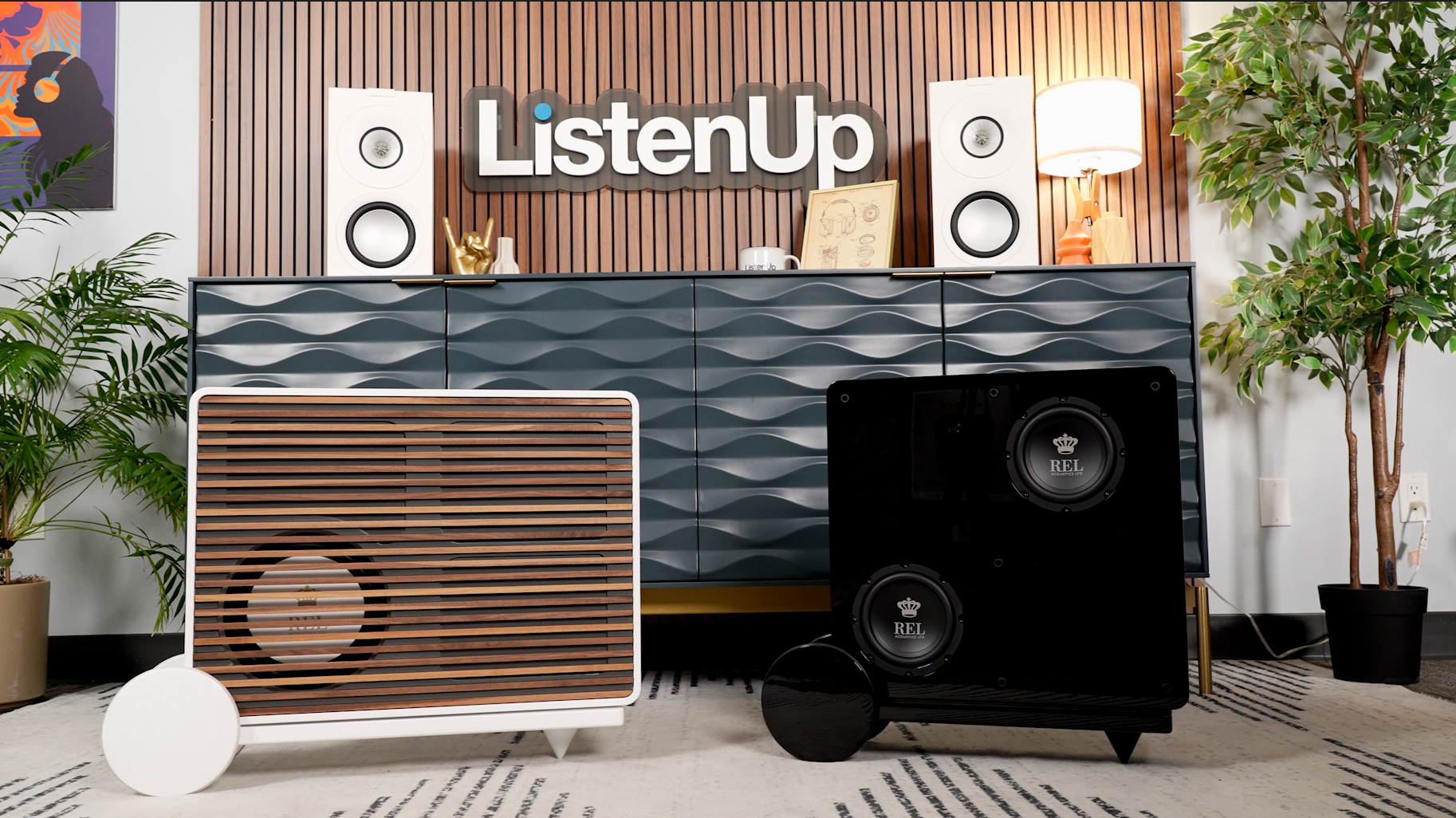 REL Planar 1 & Planar 2 First Look at ListenUp | Ultra Thin Audiophile Subwoofers
