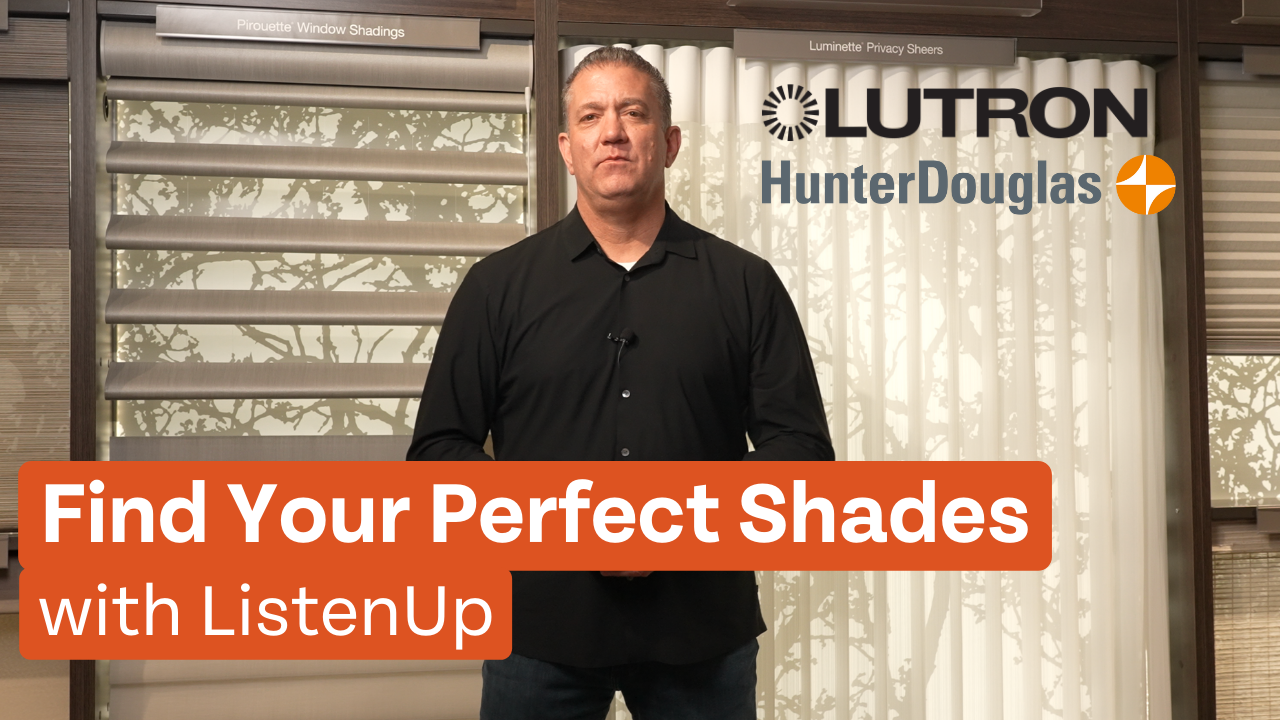 Custom Window Coverings From Lutron and Hunter Douglas