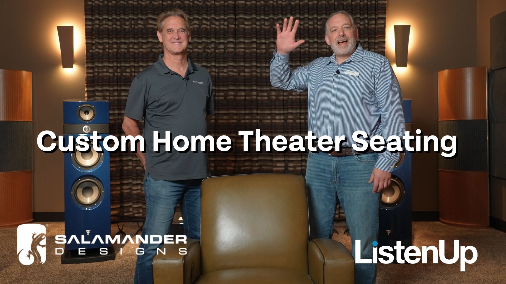 Salamander Designs Visits ListenUp: Custom Home Theater Seating