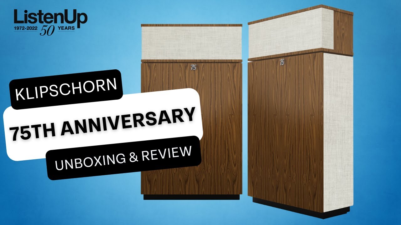 Klipschorn 75th Anniversary Edition AK6 Unboxing & Review
