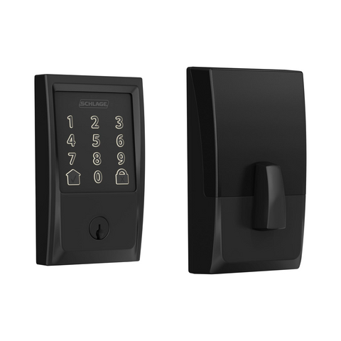 Schlage Encode Smart WiFi Deadbolt Lock for Front Door (Matte Black) - Clearance / Open Box (view 4 of 7)