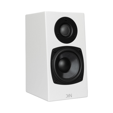 KIN One Bookshelf Speakers – Satin White Pair - Clearance / Open Box (view 2 of 5)