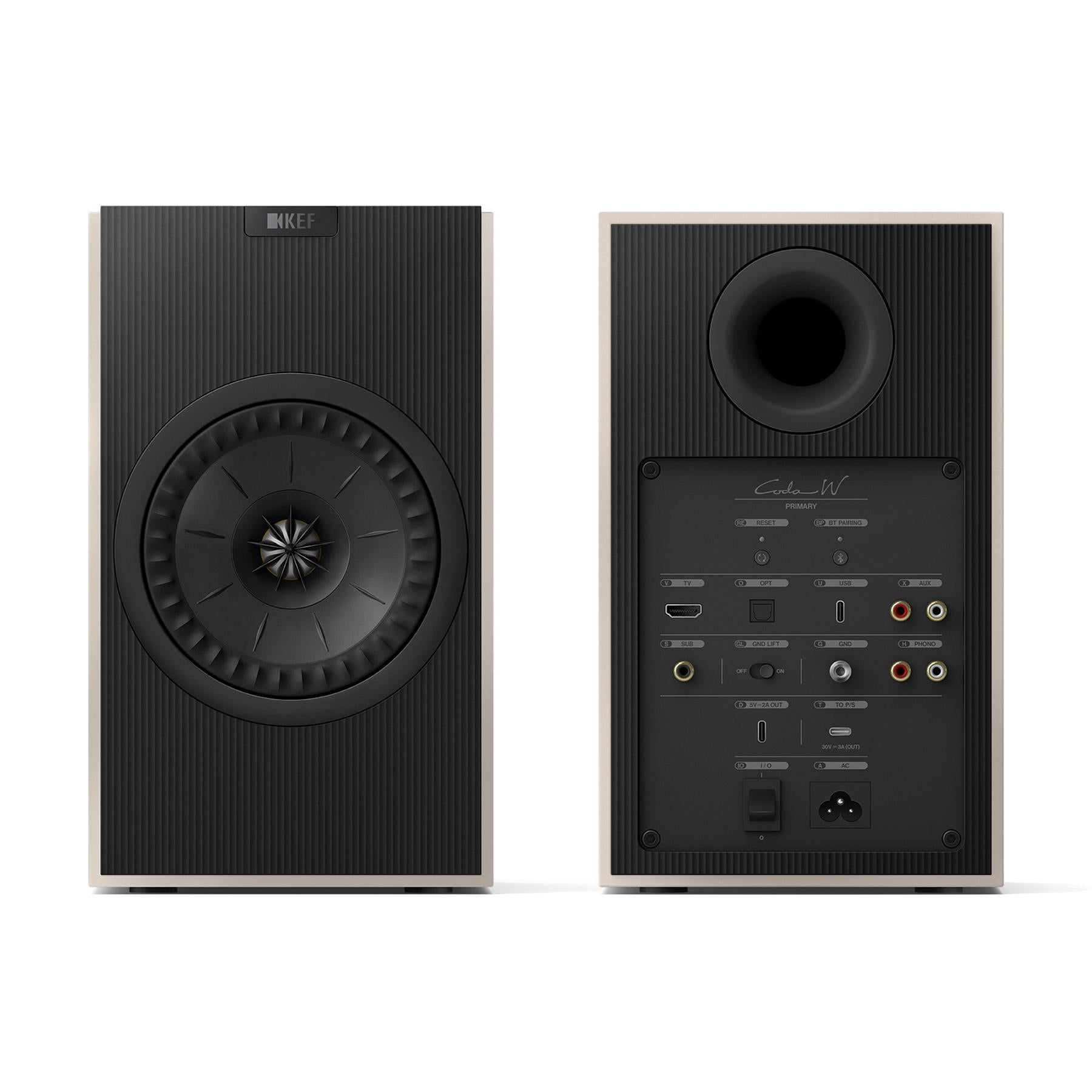 KEF Coda W Wireless HiFi Bookshelf Speakers | ListenUp