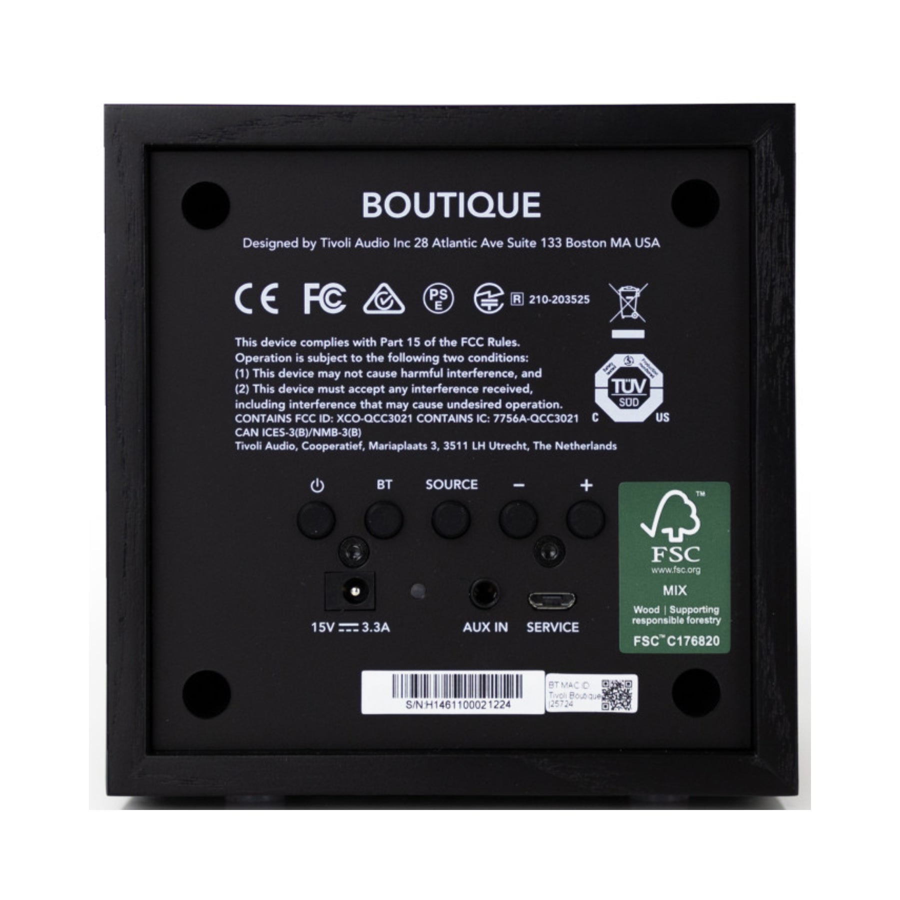 Tivoli Audio Boutique Wireless Speaker | Compact & Elegant Sound