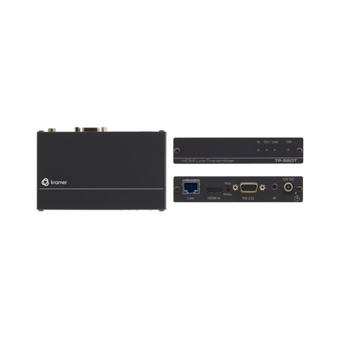 Kramer TP-580T - 4K60 4:2:0 HDMI HDCP 2.2 Transmitter with RS–232 & IR over Long–Reach HDBaseT - Clearance / Open Box (view 1 of 6)