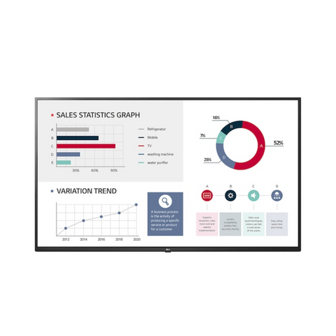 LG 65UL3G-B 65" 400 nits 60 Hz UHD Signage - Clearance / Open Box (view 1 of 6)