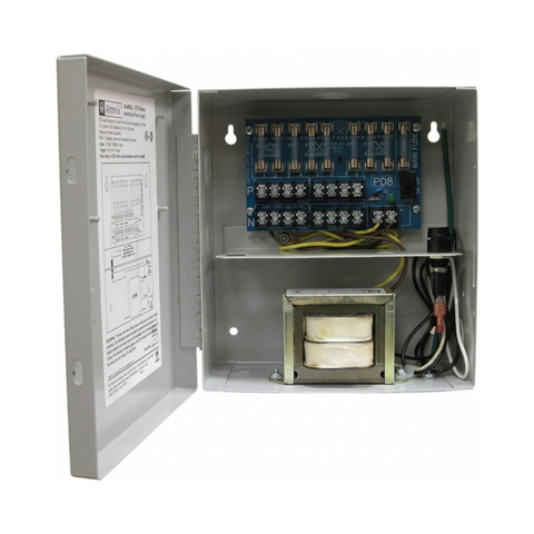 Altronix ALTV248UL CCTV Power Supply, 8 Fused Outputs, 24VAC/28VAC Multi-Voltage -  Clearance / Open Box (view 1 of 2)
