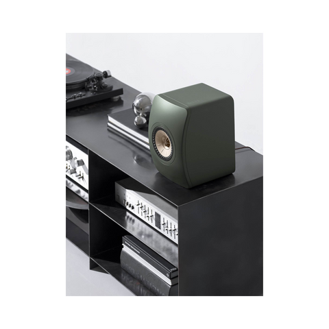 KEF LS50 Meta Bookshelf Speakers - Moss Green Pair - Clearance / Open Box (view 7 of 9)