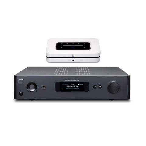 NAD NAD C 389 Integrated Amplifier & Bluesound NODE Music Streamer Bundle