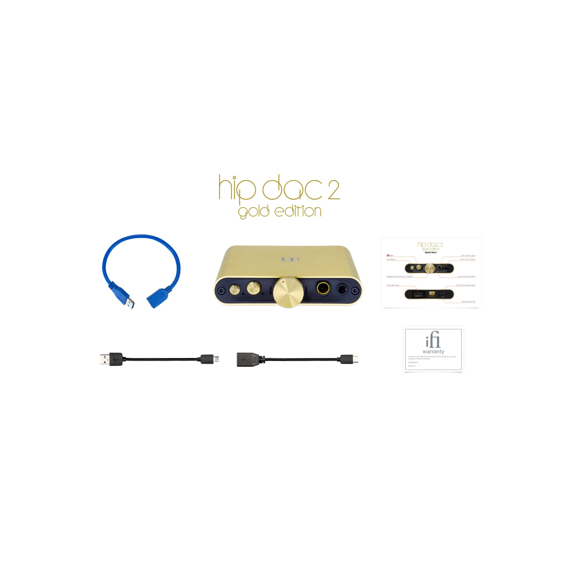 iFi Hip-Dac2 - Portable Balanced DAC/AMP Limited Gold Edition