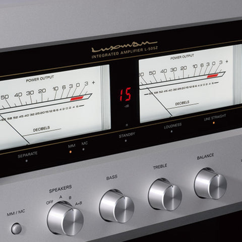 LUXMAN L505Z Integrated Amplifier-silver (view 4 of 5)
