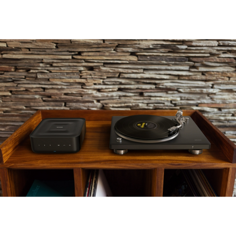 Denon DP-500BT Belt-Drive Turntable with home amp (view 8 of 9)