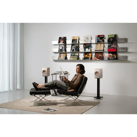 KEF KEF LS50 Meta Bookshelf Speakers - Sandshell Pair