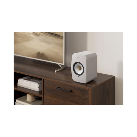 KEF LSX II Wireless HiFi Speakers - Cotton White - Clearance / Open Box (view 5 of 8)