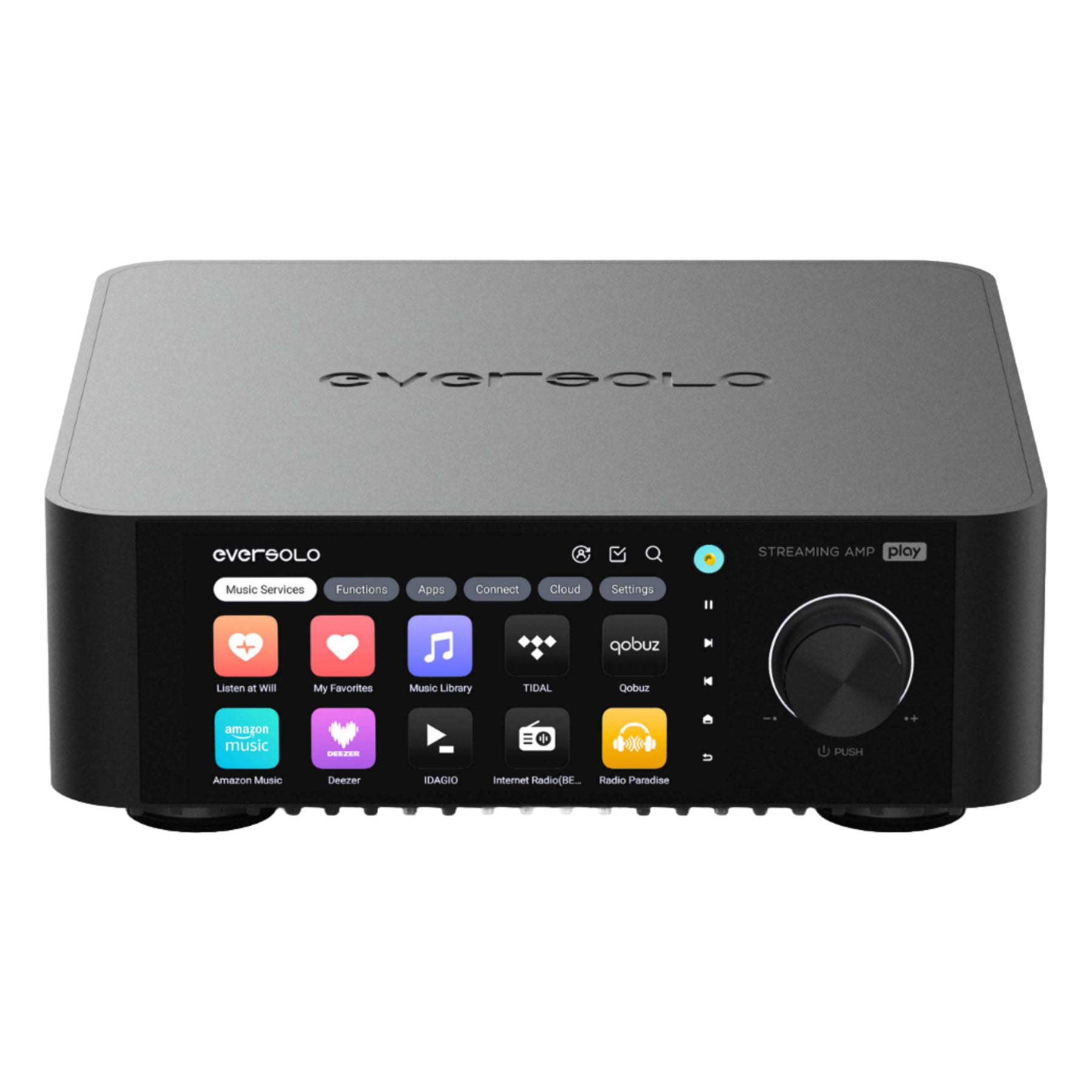 Eversolo Play STREAMING AMP ブラック Eversolo PLAY Streaming Amplifier – All-in-One HiFi Music Streamer