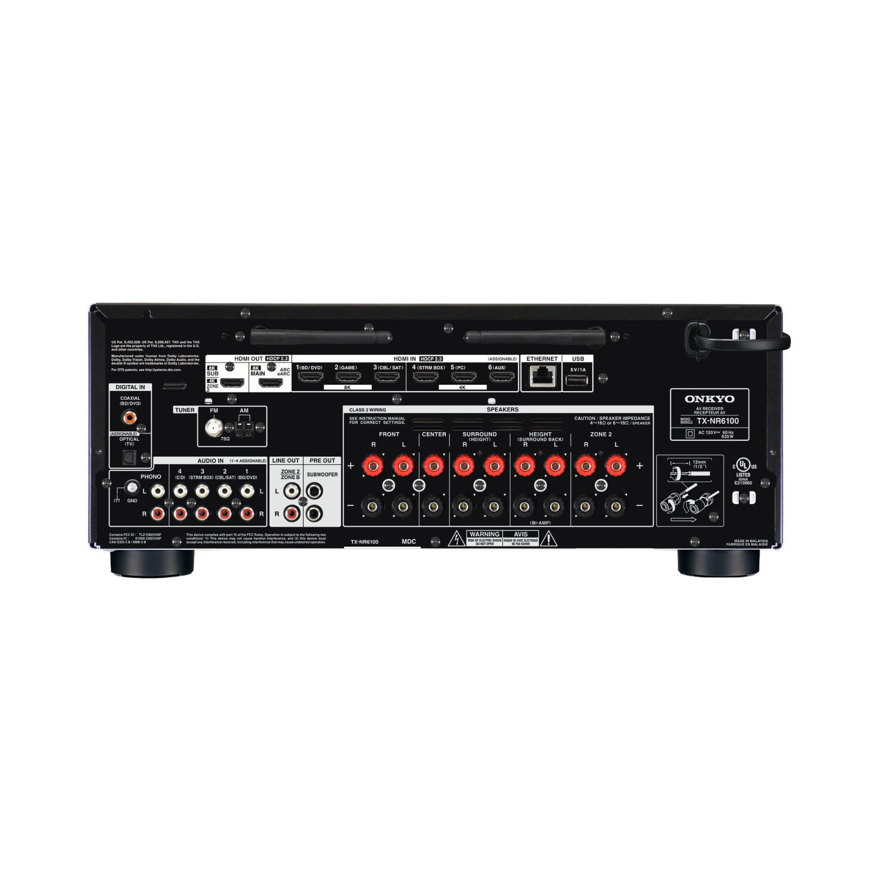 Onkyo TX-NR6100 7.2-Channel AV Receiver Clearance / Open Box