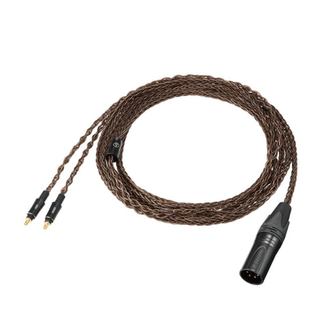 Audio Technica ATH-AWX7000 Audiophile Closed-Back Dynamic Wooden Headphones xlr cable (view 4 of 7)