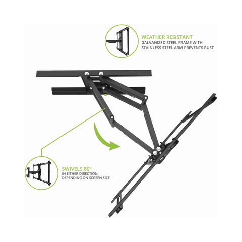 Kanto PDX650SG Stainless Steel Outdoor Full Motion TV Mount - Clearance / Open Box (view 5 of 8)