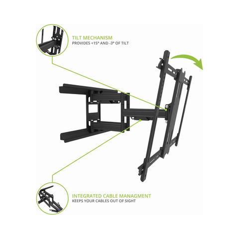 Kanto PDX650SG Stainless Steel Outdoor Full Motion TV Mount - Clearance / Open Box (view 4 of 8)