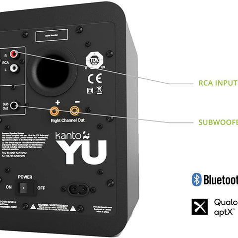 Kanto YU Powered Speakers With Bluetooth (view 3 of 8)