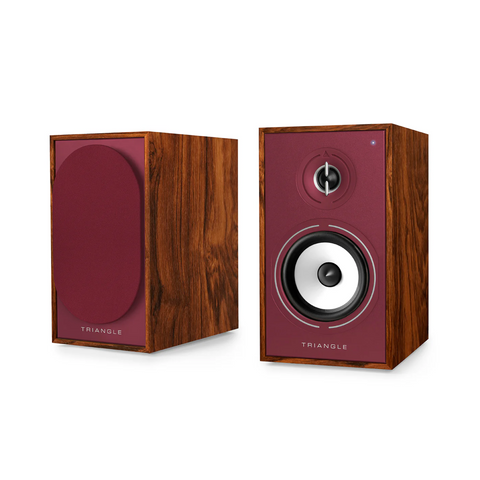 Triangle Borea BR02 Connect Wireless Powered Bookshelf Speaker With Arc - Burgundy Edition - Clearance / Open Box (view 1 of 5)