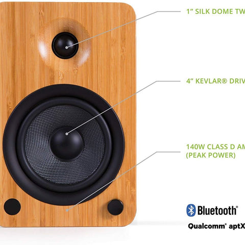 Kanto YU4 Powered Desktop speakers with Bluetooth and Phono Preamp (view 25 of 28)