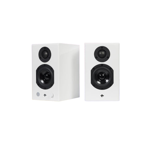 KIN by Totem Play Mini Powered Bookshelf Speakers – Satin White Pair (view 1 of 6)
