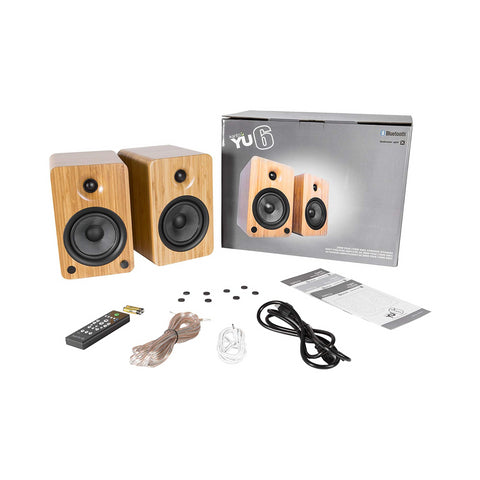 Kanto Kanto YU6 Powered Desktop Speakers with Bluetooth and Phono Preamp for Vinyl - Clearance / Open Box