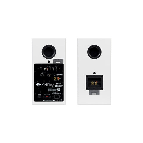 KIN by Totem Play Powered Bookshelf Speakers – Satin White Pair (view 4 of 7)