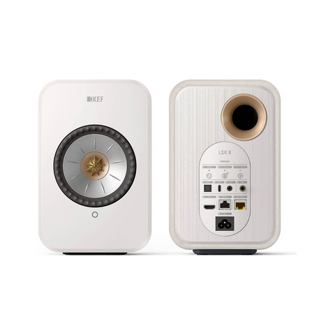KEF LSX II Wireless HiFi Speakers - Cotton White - Clearance / Open Box (view 2 of 8)
