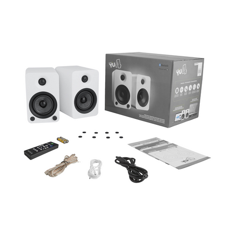 Kanto YU4 Powered Desktop speakers with Bluetooth and Phono Preamp - Clearance / Open Box (view 7 of 14)