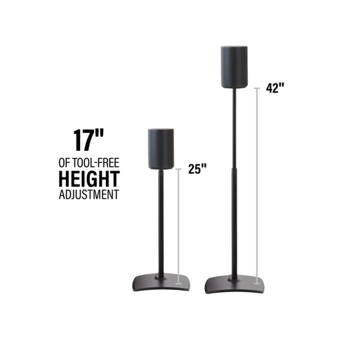 GYAX Set di 2 Supporti per Altoparlanti, Regolabili in Altezza, con GYAX Set di 2 Supporti per Altoparlanti, Regolabili in Altezza, con