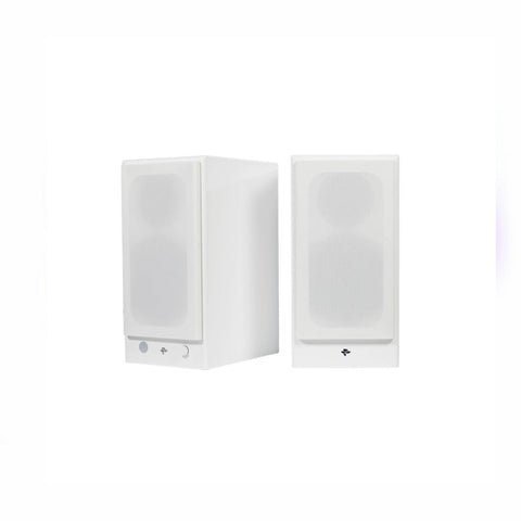 KIN by Totem Play Powered Bookshelf Speakers – Satin White Pair (view 3 of 7)