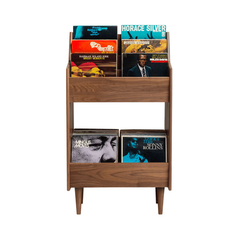 Symbol Audio Luxe 2-Bay Record Stand (Walnut - Natural) - Clearance / Open Box (view 1 of 12)
