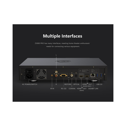 Zidoo Z3000 PRO 8K HDR Media Player - Clearance / Open Box (view 4 of 4)