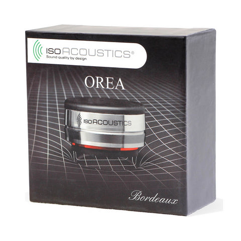 IsoAcoustics IsoAcoustics Orea Bordeaux Isolator - 32 lbs Max/pc - Clearance / Open Box