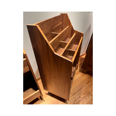 Symbol Audio Luxe 2-Bay Record Stand (Walnut - Natural) - Clearance / Open Box (view 5 of 12)